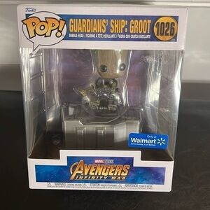 Funko Pop Guardians’ Ship Groot 1026 Bobble-Head Figurine Brand New In Box
